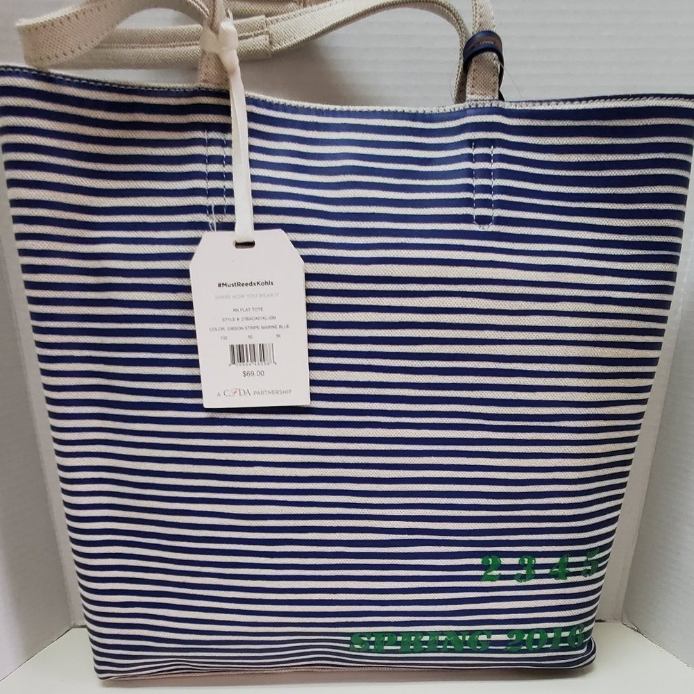 REED Stripe Canvas Tote